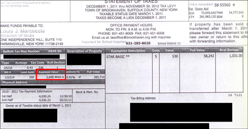 Annotated Property Tax Bill 