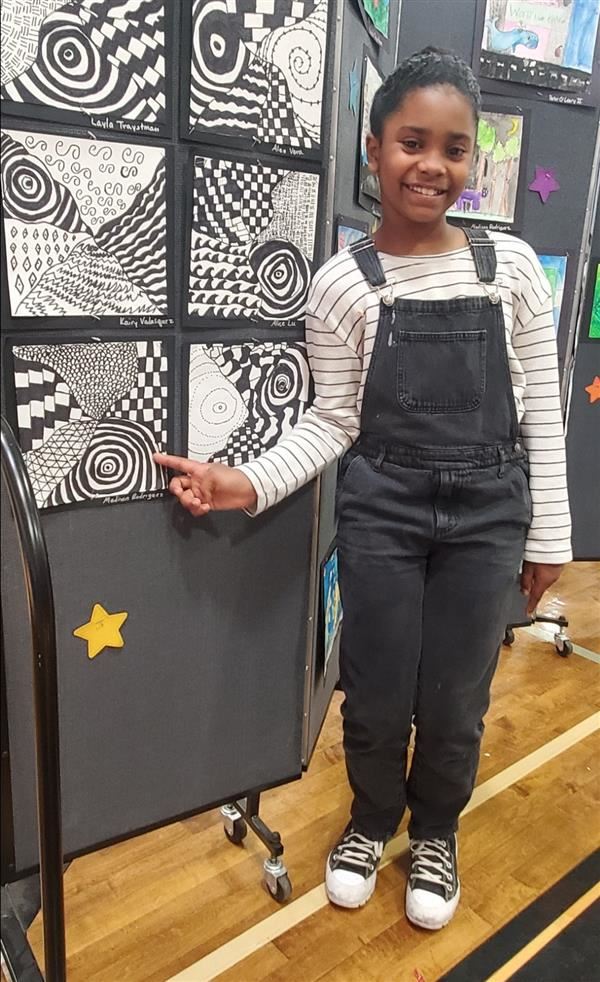  Congrats Madison Rodriguez, Elementary Art Student of the Month