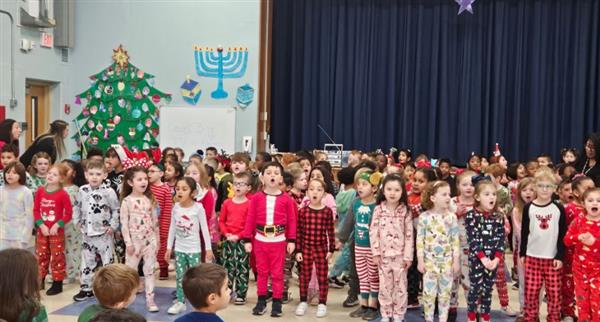 students singing